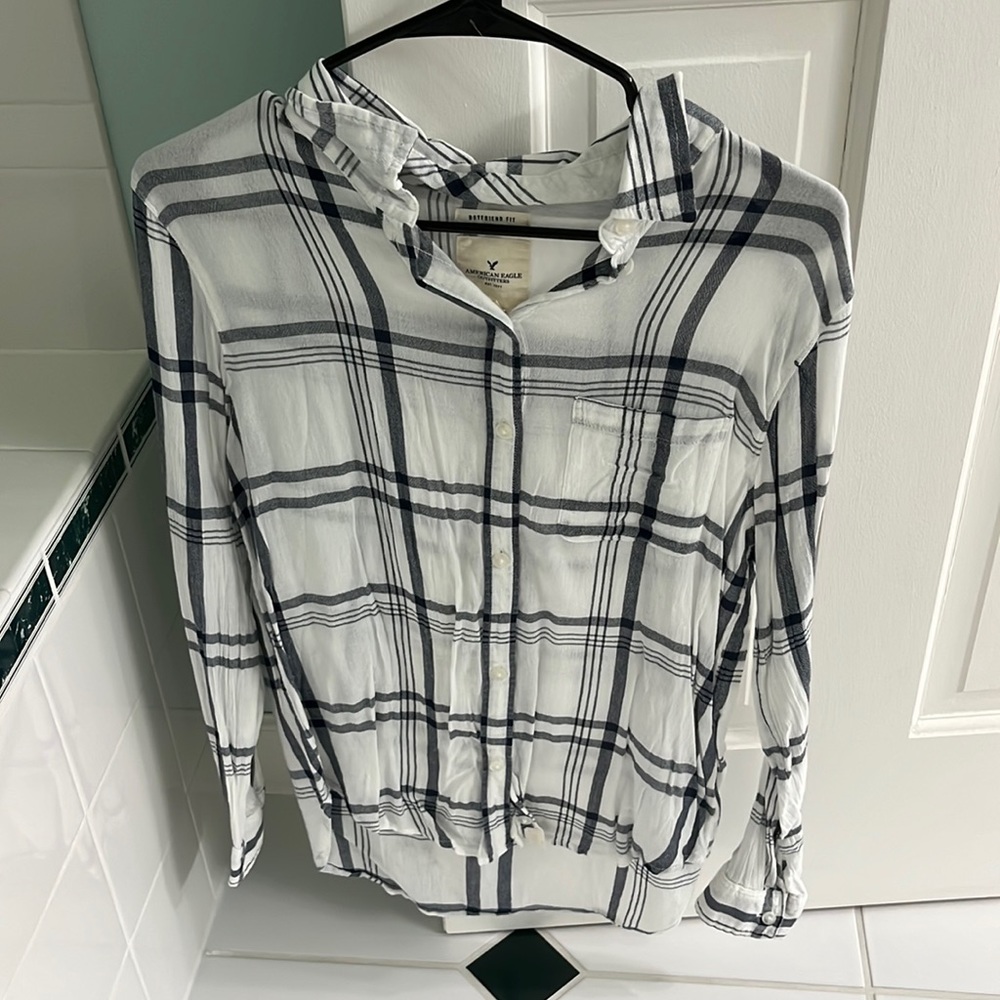 American Eagle Boyfriend Flannel Sz M